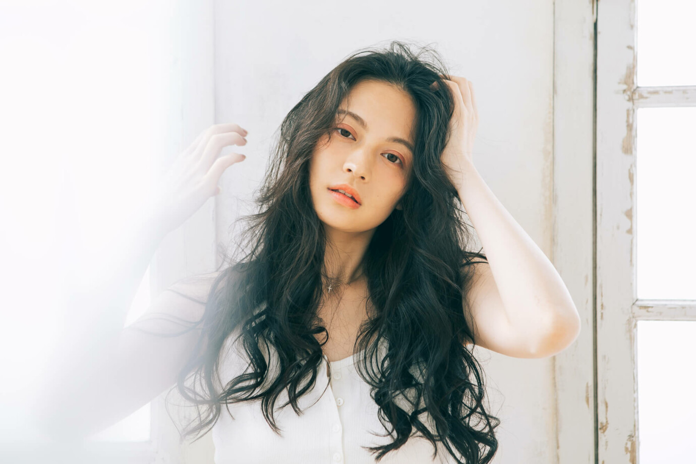 ロングヘアの女性