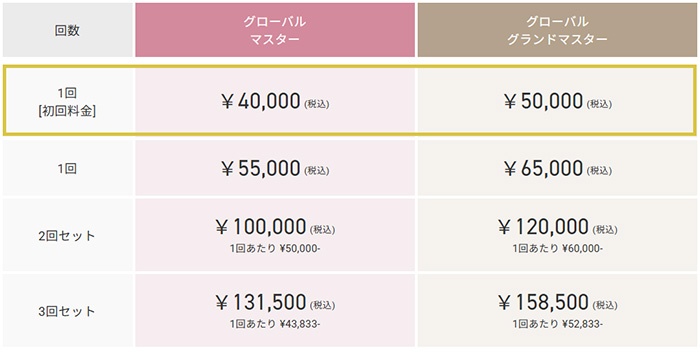 メディカルブロー初回料金リップ